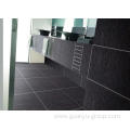 Line Decoration Matt Finished Black Rustic Tile